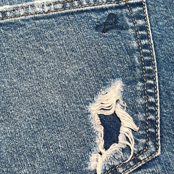 DL1961 Renee Shorts Smart Denim Distressed Cut Out Shorts - Picture 11 of 12